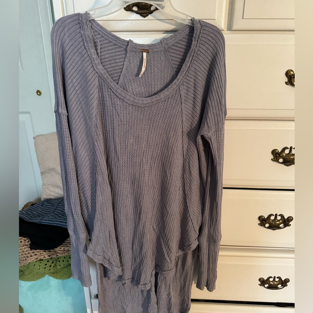 free people waffle tunic. great for layering and so cute for the beach